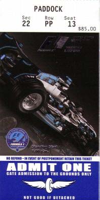 2006 USGP Ticket
