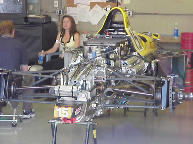 car in garage