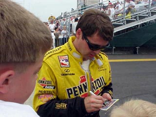 Scott Goodyear signing autographs