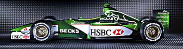 The new Jaguar F1 car