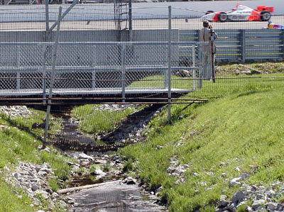 creek under track