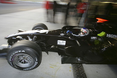 Sebastien Bourdais tests Toro Rosso F1 race car