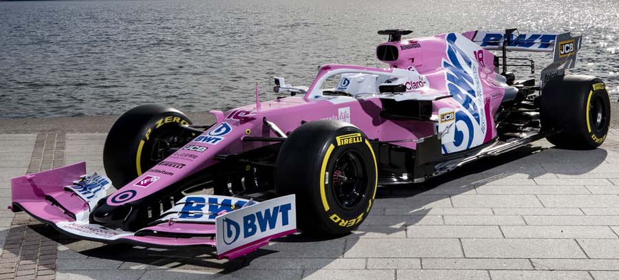 2020 Racing Point RP20 Launch - Diagonal Front View