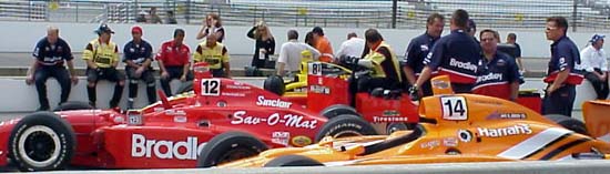 How many Indycars can you count?